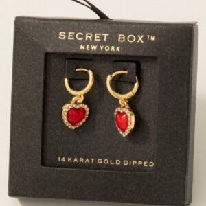 Heart Drop Ruby Red